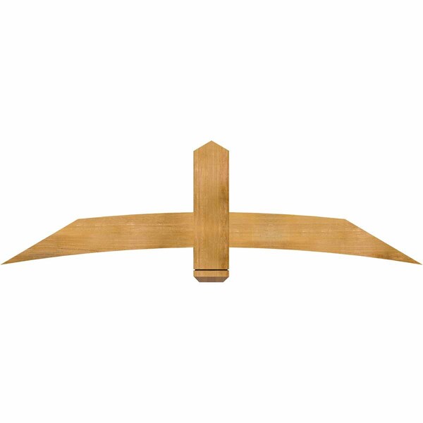 Ekena Millwork Bellingham Rough Sawn Timber Gable Bracket, Western Red Cedar, 72"W x 21"H x 2"D x 6"F, 7/12 Pitch GBW072X21X0206BEL00RWR - main